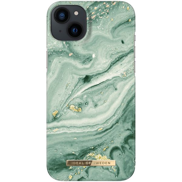 iDeal of Sweden Fashion Backcover iPhone 14 Plus - Mint Swirl Marble