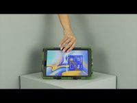 Extreme Protection Army Backcover Apple iPad Air 2 (2014) / Air 1 (2013) - Zwart