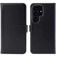 Selencia Genuine Leather Book Case Samsung Galaxy S26 Ultra - Black