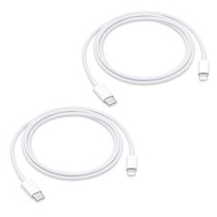 Apple USB-C naar Lightning kabel 2-pack - Refurbished - 1 meter - Wit