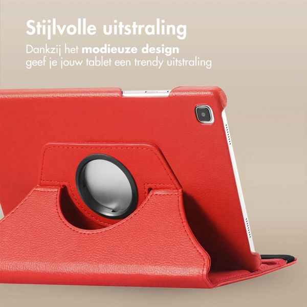 imoshion 360° draaibare Bookcase Samsung Galaxy Tab S6 Lite (2020/2022/2024) - Rood