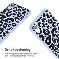 imoshion Siliconen design hoesje met koord iPhone Xr - Animal Lila