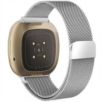 imoshion Milanees magnetisch bandje Fitbit Versa 4/ 3 / Sense (2) - Zilver