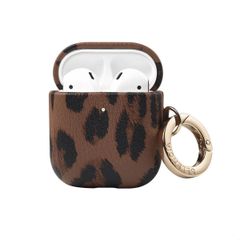 Selencia Sabi case leopard print  Apple AirPods 1 / 2 - Mocha Brown
