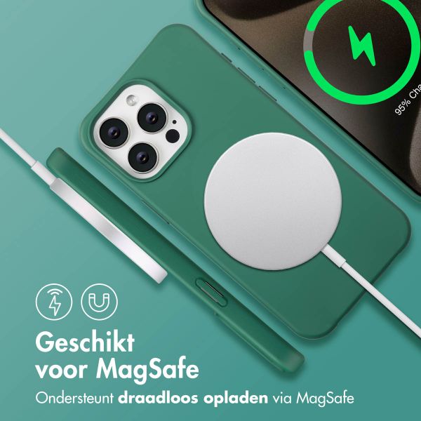 imoshion Color Backcover met afneembaar koord MagSafe Apple iPhone 15 Pro Max - Donkergroen