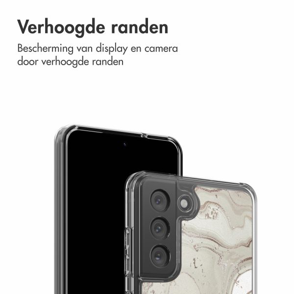 imoshion Design hoesje Samsung Galaxy S21 FE - Sandy Marble