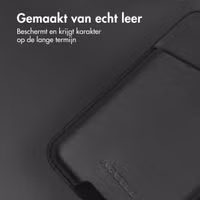 Accezz Leren Kaarthouder - Geschikt voor MagSafe en Qi2 - Onyx Black