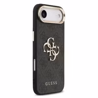 Guess 4G Metal Logo Backcover Apple iPhone Air - Gold Edge - Black