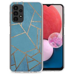 imoshion Design hoesje Samsung Galaxy A13 (4G) - Grafisch Koper / Blauw