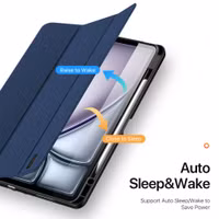 Dux Ducis Domo Bookcase Apple iPad Air 13 inch (2025) M3 / (2024) M2 - Donkerblauw