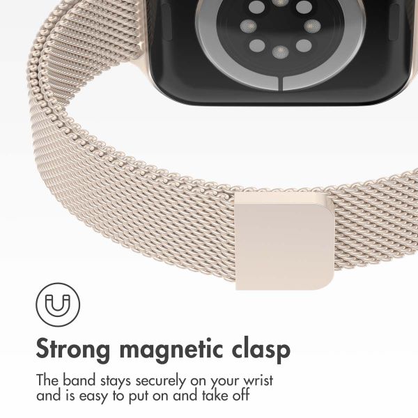 imoshion Slim Milanese Band Apple Watch | 38/40/41/42 mm - Starlight