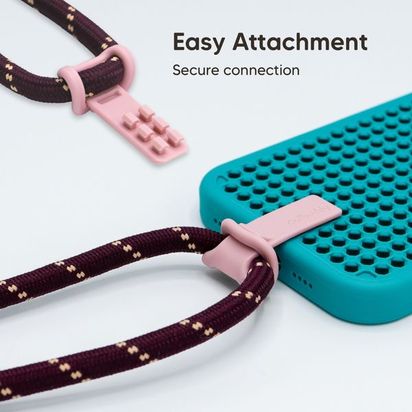 Callbuddy Lanyard - Cross Body Telefoonkoord - Burgundy Pink