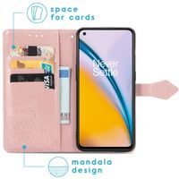 imoshion Mandala Bookcase OnePlus Nord 2 - Rosé Goud