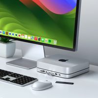 Satechi Aluminum Mac Mini/Mac Studio Stand Hub - Met SSD sleuf - Zilver