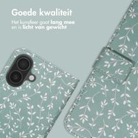 imoshion Design Bookcase Apple iPhone 17 - Smoke Green Flowers