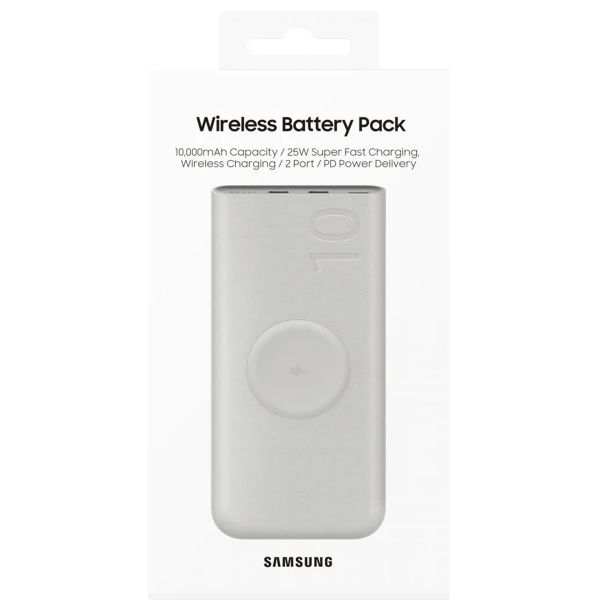 Samsung Galaxy Batterij Pack 10.000 mAh - Draadloze powerbank - 2x USB-C - Beige