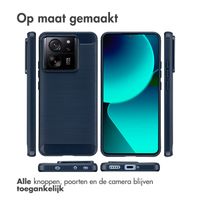 imoshion Brushed Backcover Xiaomi 13T / 13T Pro - Donkerblauw