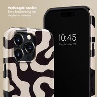 Selencia Vivid Tough Backcover met MagSafe iPhone 16 Pro - Art Wave Black