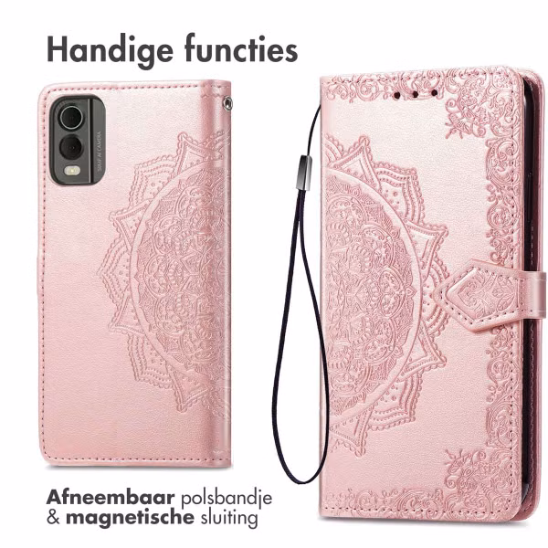 imoshion Mandala Bookcase Nokia C32 - Rosé Goud