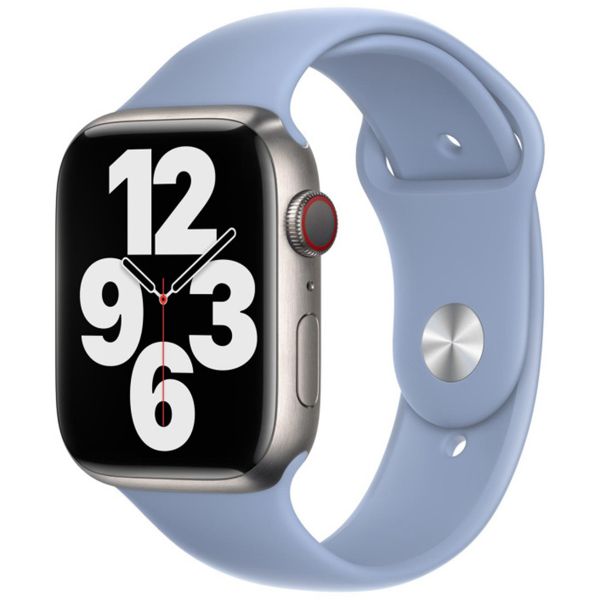 Apple Sport Band Apple Watch Series 1 t/m 9 / SE (38/40/41 mm) | Series 10 (42 mm) - Blue Fog