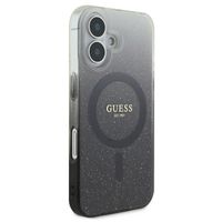 Guess MagSafe IML Glitter Gradient Case Apple iPhone 16 - Zwart