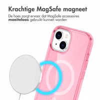 imoshion Sparkle Backcover met MagSafe Apple iPhone 15 - Glitter Roze
