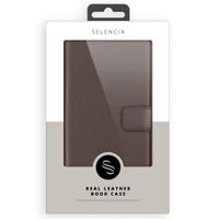 Selencia Echt Leren Bookcase Samsung Galaxy S21 Plus - Bruin