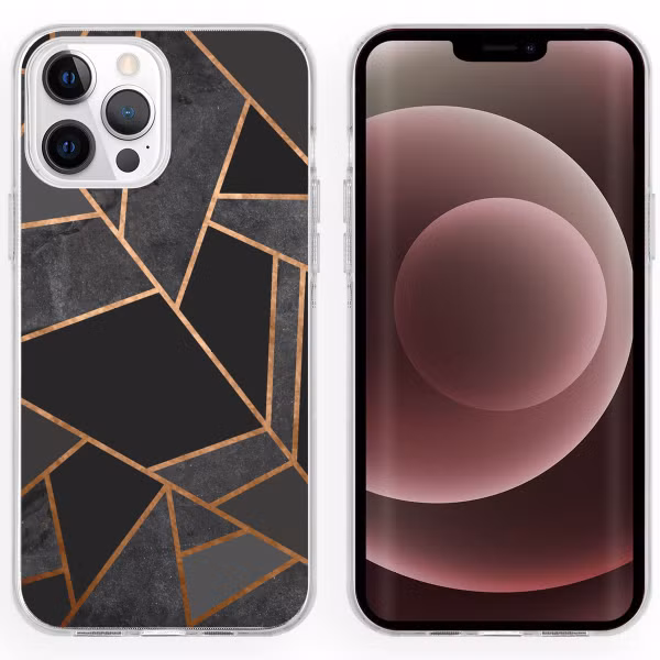 imoshion Design hoesje Apple iPhone 13 Pro Max - Grafisch Koper / Zwart