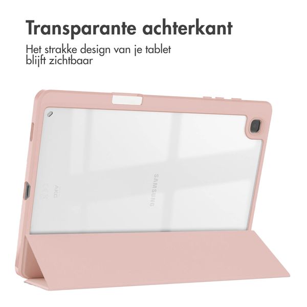 imoshion Trifold Hardcase Bookcase Samsung Galaxy Tab S6 Lite (2020/2022/2024) - Roze