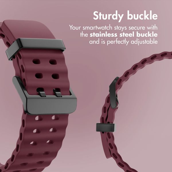 imoshion Ocean Silicone Band Samsung Galaxy Watch Ultra 2 (2026) / Ultra (2024/2025) - Wine Red