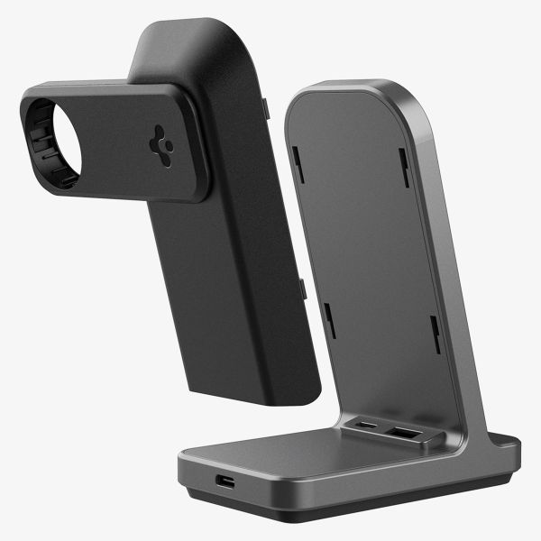 Spigen OneTap Pro | 3-in-1 draadloos oplaadsatation - Geschikt voor MagSafe iPhone + AirPods + Apple Watch