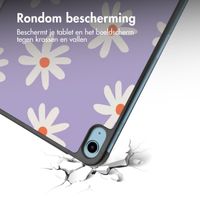 imoshion Design Trifold Bookcase Apple iPad 11 (2025) 11 inch A16 / iPad 10 (2022) 10.9 inch - Flowers Distance