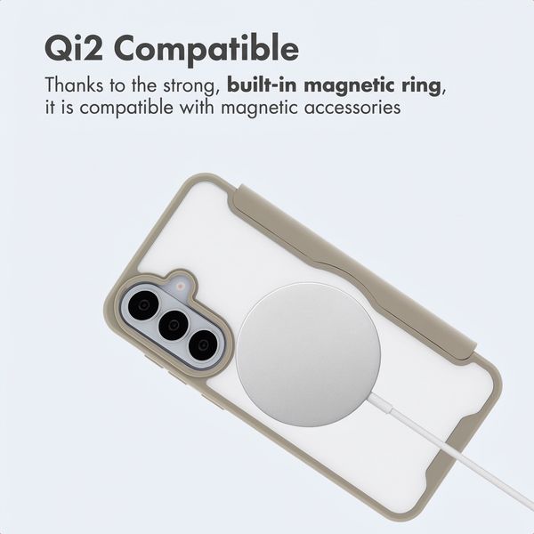 imoshion Transparent Bookcase with MagSafe Samsung Galaxy S26 - Beige