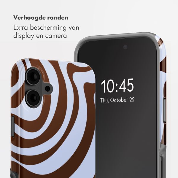 Selencia Vivid Backcover Apple iPhone 16 - Dream Swirl Chocolate
