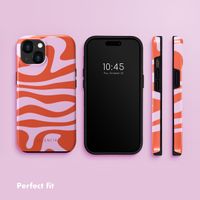 Selencia Vivid Back Cover Apple iPhone 15 - Dream Swirl Pink