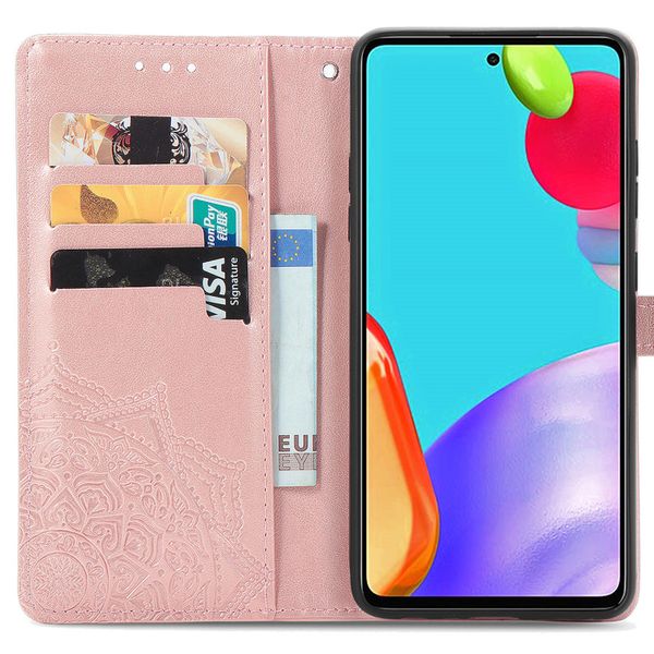 imoshion Mandala Bookcase Samsung Galaxy A72 - Rosé Goud