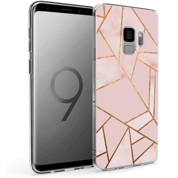 imoshion Design hoesje Samsung Galaxy S9 - Grafisch Koper / Roze