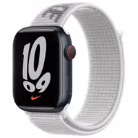 Apple Nike Sport Loop Band Apple Watch Series 1 t/m 9 / SE (38/40/41 mm) | Series 10 / 11 (42 mm) - Black And White