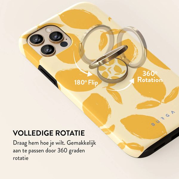 Burga Ringholder Gold - Telefoonring - Lemon Tart