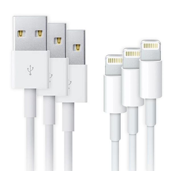 3x Lightning naar USB-kabel voor de iPhone 5 / 5s - 1 meter - Wit