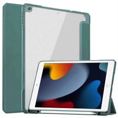 imoshion Trifold Hard Case Folio Cover Apple iPad 9 (2021) 10.2 inch / iPad 8 (2020) 10.2 inch / iPad 7 (2019) 10.2 inch - Green