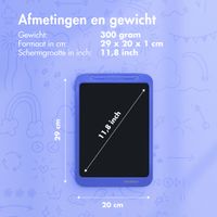 imoshion LCD Tekentablet voor kinderen - Met kleurenscherm en 2 pennen - Cobalt Blue