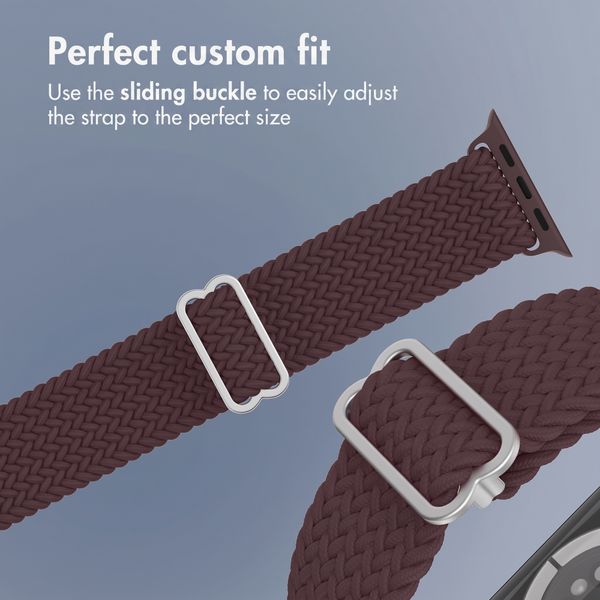 imoshion Woven nylon strap Apple Watch | 38/40/41/42 mm - Burgundy