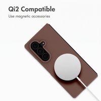 Accezz Liquid Silicone Case with MagSafe Samsung Galaxy Z Fold 8 Ultra - New Tea Brown