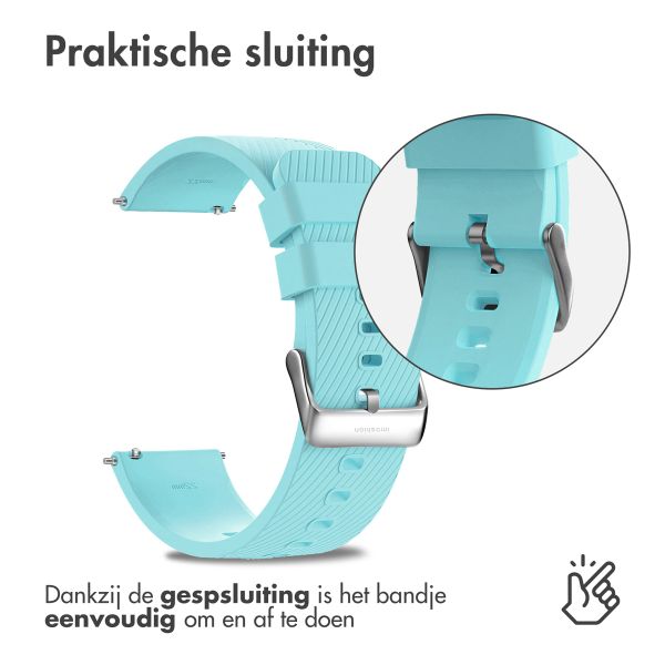 imoshion Flexibel Siliconen bandje  - Universeel 20 mm aansluiting - Lichtblauw