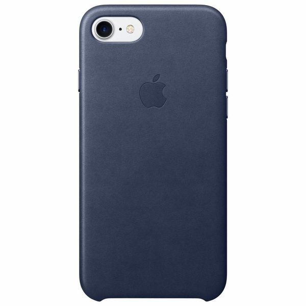 Apple Leather Backcover iPhone SE (2022 / 2020) / 8 / 7 - Midnight Blue