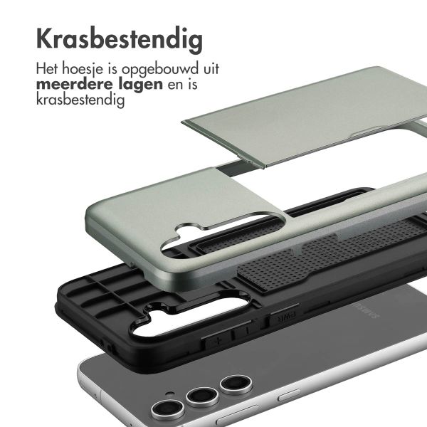 imoshion Backcover met pasjeshouder Samsung Galaxy S24 FE - Donkergroen