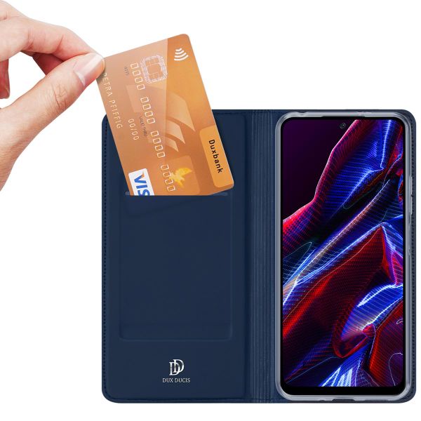 Dux Ducis Slim Softcase Bookcase Xiaomi Redmi Note 12 / Xiaomi Poco X5 5G - Donkerblauw