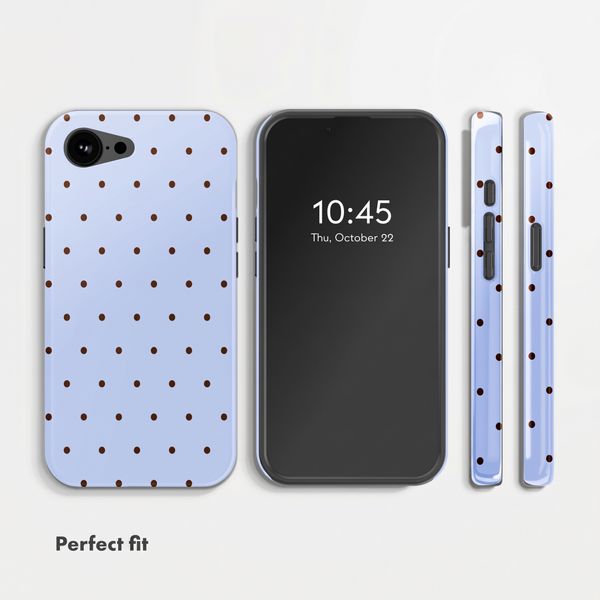 Selencia Vivid Back Cover with MagSafe Apple iPhone 17e / 16e - Happy Dots Digital Sky