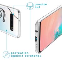 imoshion Design hoesje Samsung Galaxy S10 - Abstract Gezicht - Zwart